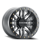 Aluminum Wheels 15x7 Ryno Beadlock UTV A91G Matte Dark Gunmetal Grey Raceline Wheels