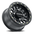 Aluminum Wheels 14x7 Podium Beadlock UTV A93B Satin Black Raceline Wheels
