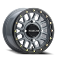 Aluminum Wheels 15x6 Podium Beadlock UTV A93SG Stealth Grey Raceline Wheels