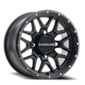 Aluminum Wheels 14x7 Krank Simulated Beadlock UTV A94B Satin Black Raceline Wheels