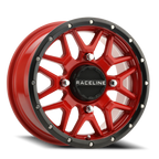 Aluminum Wheels 15x7 Krank Simulated Beadlock UTV A94R Red Raceline Wheels