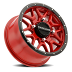 Aluminum Wheels 15x7 Krank Simulated Beadlock UTV A94R Red Raceline Wheels