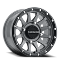 Aluminum Wheels 14x7 Trophy Simulated Beadlock UTV A95SG Stealth Grey Raceline Wheels
