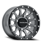 Aluminum Wheels 15x7 Trophy Simulated Beadlock UTV A95B Satin Black Milled Raceline Wheels