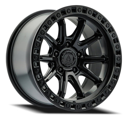 17x9 ARENA A103 MISSION SATIN BLACK Wheel 8x165.1 (+0mm)