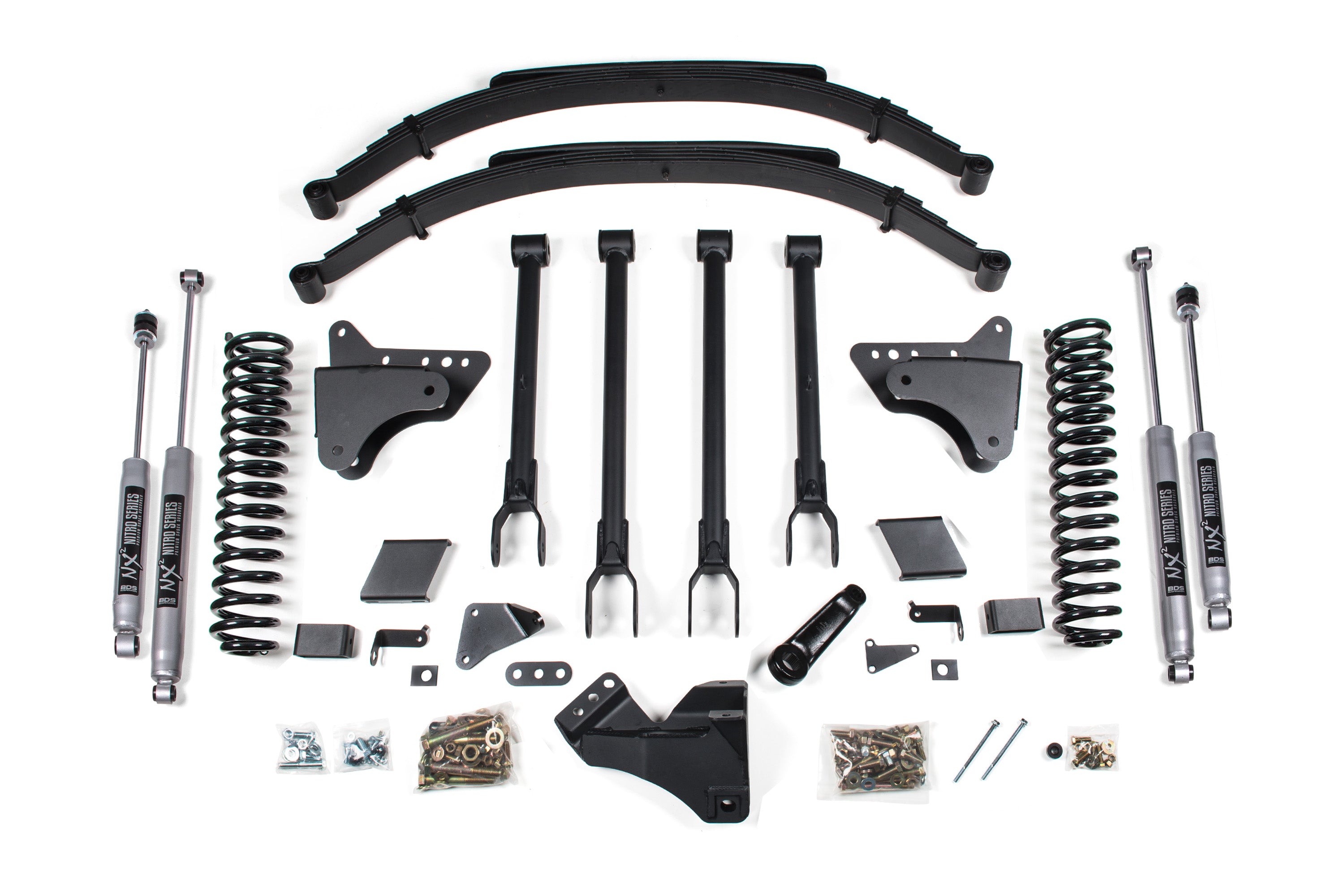 8 Inch Lift Kit 4-Link Conversion Ford F250/F350 Super Duty 11-16 4WD Gas BDS Suspension