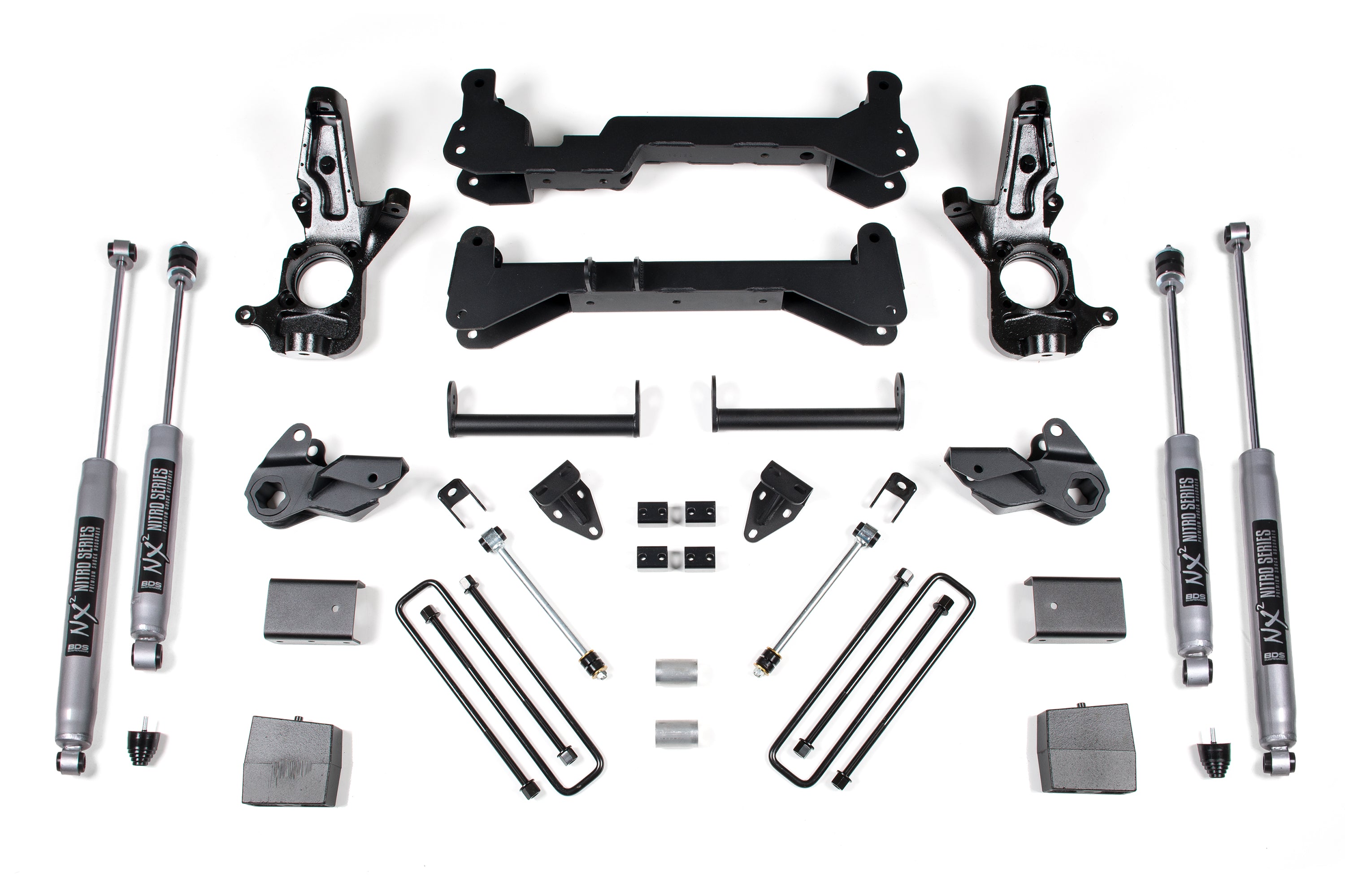 7 Inch Lift Kit Silverado/Sierra 2500HD 01-10 2WD Carrier Below Crossmember BDS Suspension