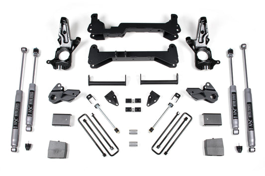 7 Inch Lift Kit Silverado/Sierra 2500HD 01-10 2WD Carrier Below Crossmember W/Fox 2.0 Performance Shocks