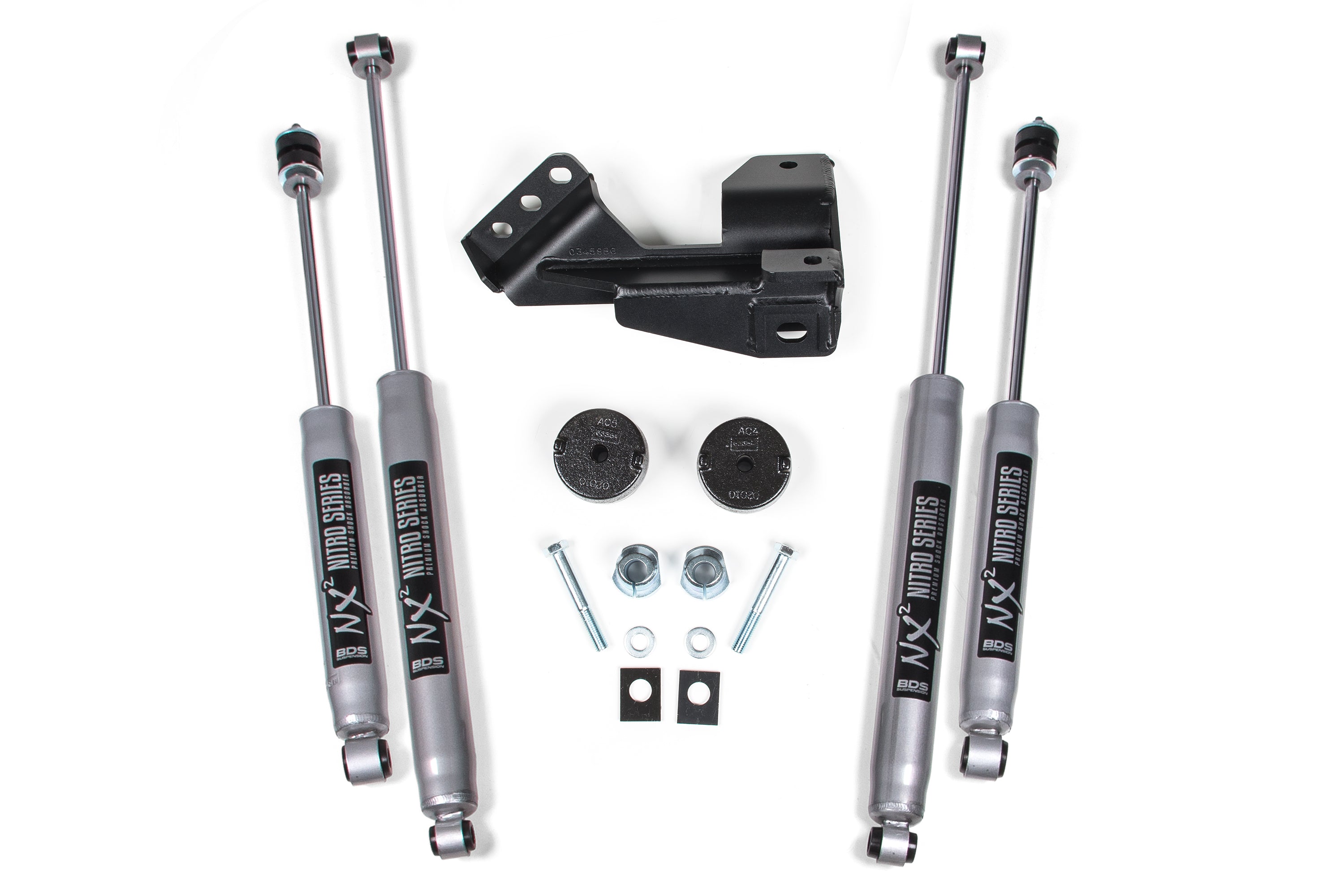 2 Inch Leveling Kit Coil Spacer Ford F250/F350 Super Duty 17-22 4WD BDS Suspension