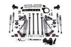 6 Inch Lift Kit w/ 4-Link FOX 2.5 Performance Elite Coil-Over Conversion Ford F250/F350 Super Duty 17-19 4WD Diesel Block Kit BDS Suspension