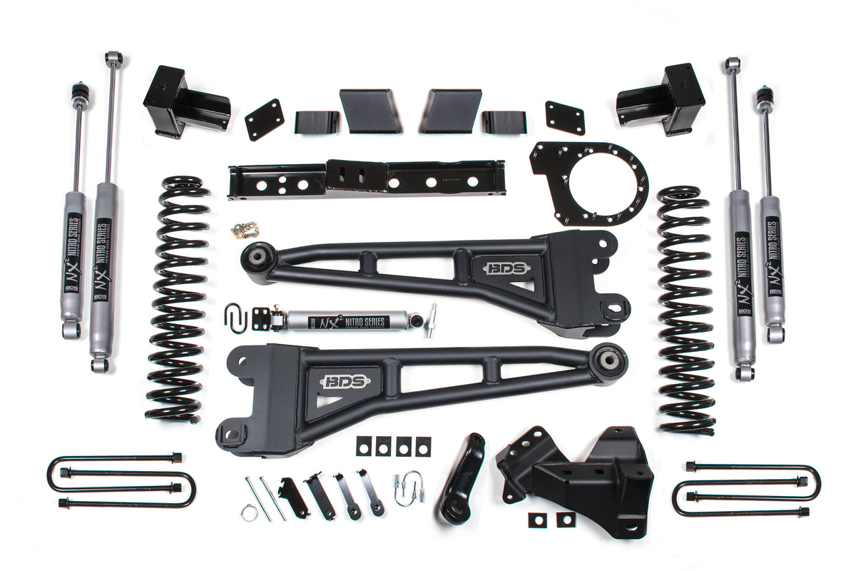 7 Inch Lift Kit w/ Radius Arm Ford F250/F350 Super Duty 20-22 4WD Diesel 6 Inch Block Kit BDS Suspension