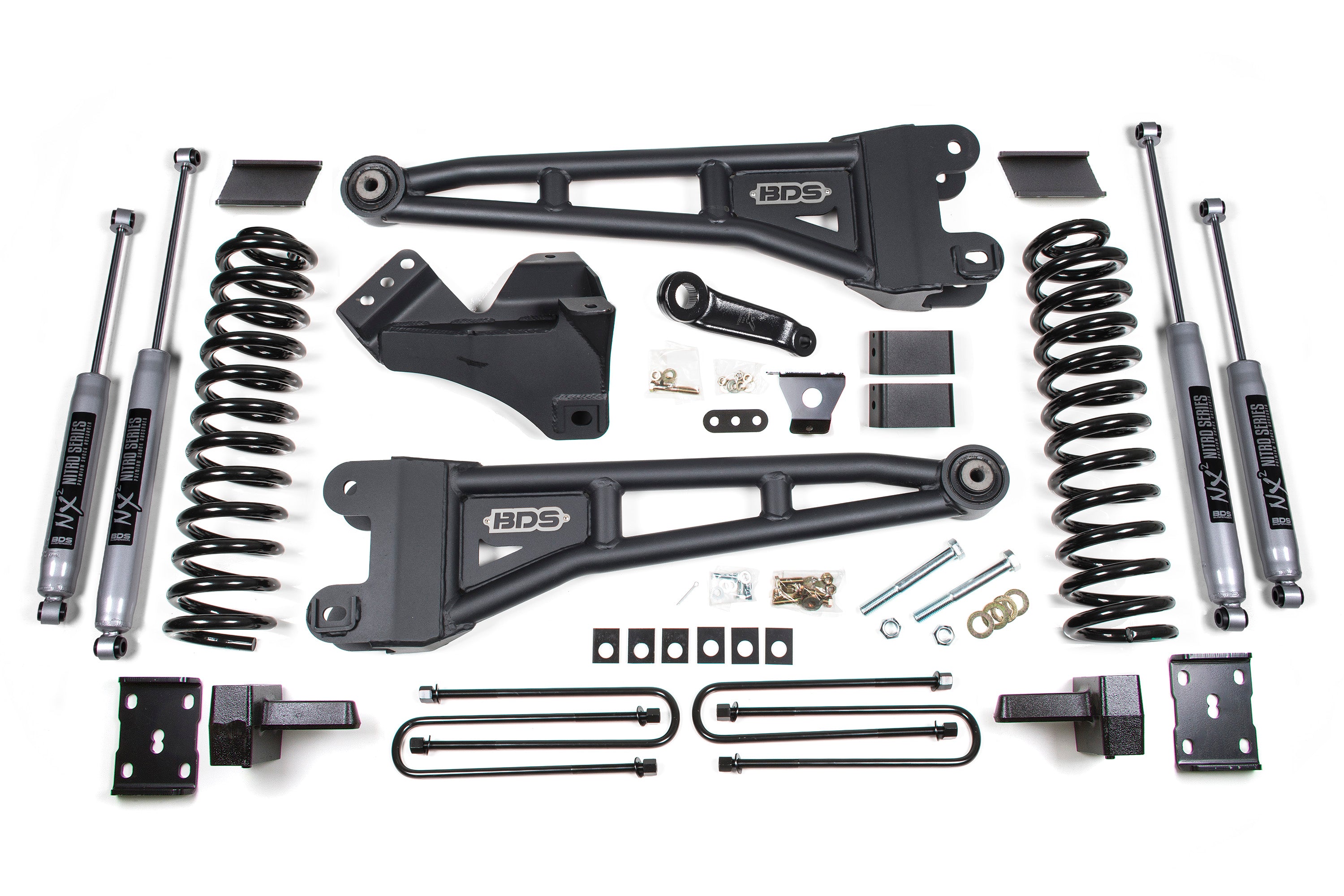 4 Inch Lift Kit w/ Radius Arm Ford F250/F350 Super Duty 11-16 4WD Gas 4 Inch Block BDS Suspension