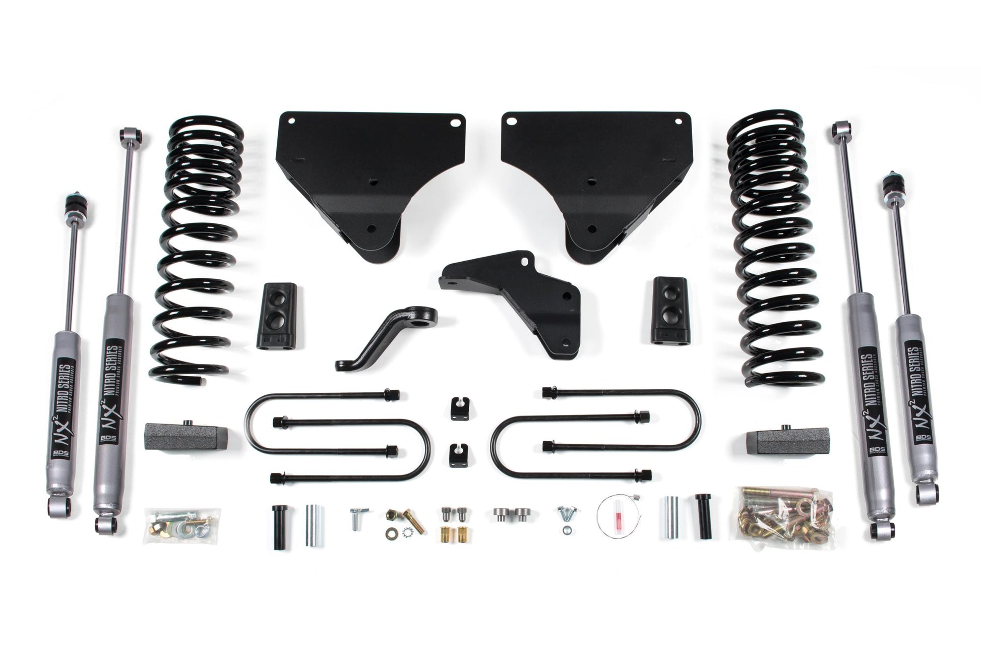 4 Inch Lift Kit Ram 3500 13-18 4WD Gas 3 Inch Block NX2 Nitro Shocks ...