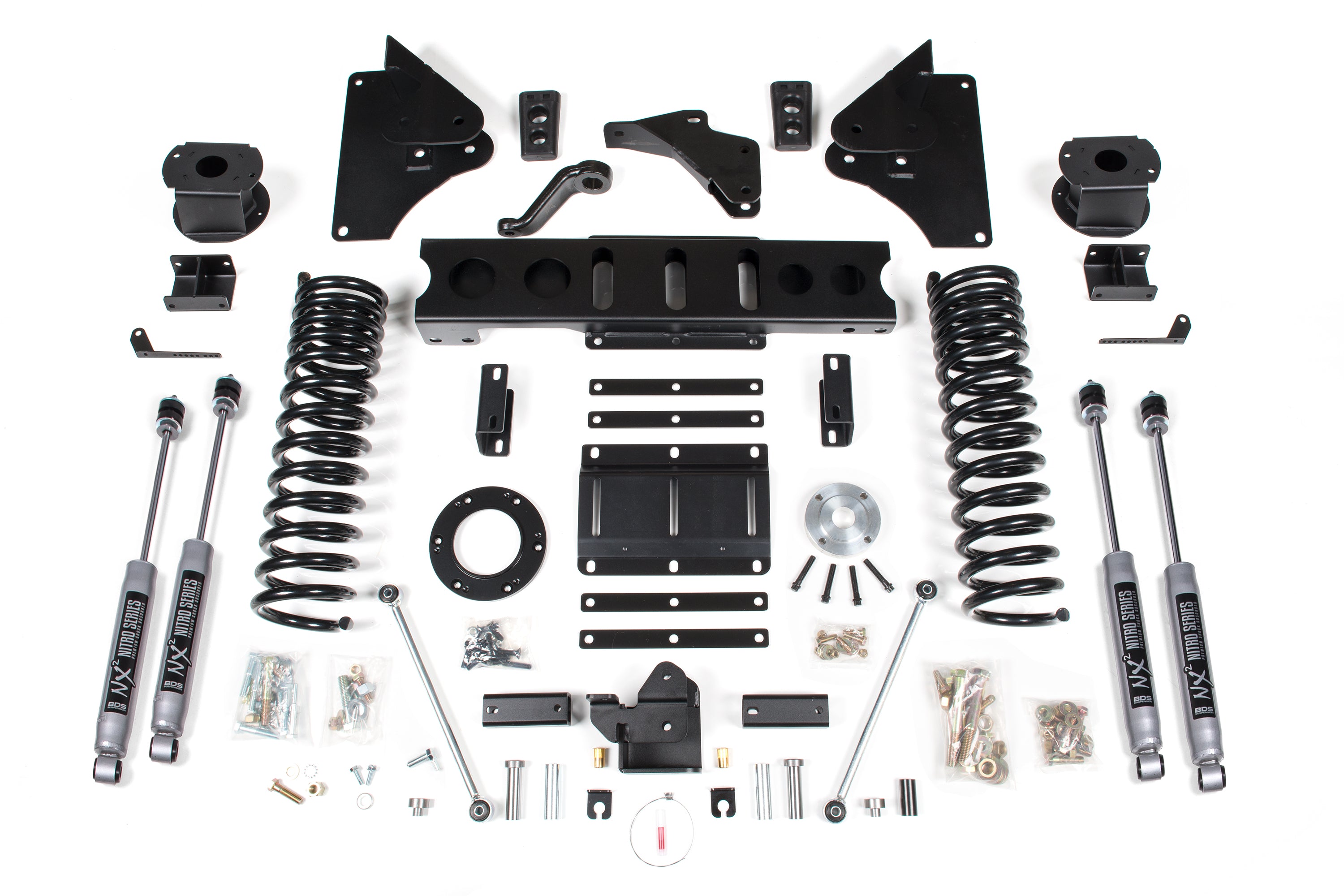 5.5 Inch Lift Kit w/ 4-Link Ram 2500 w/ Rear Air Ride 14-18 4WD Gas BDS Suspension