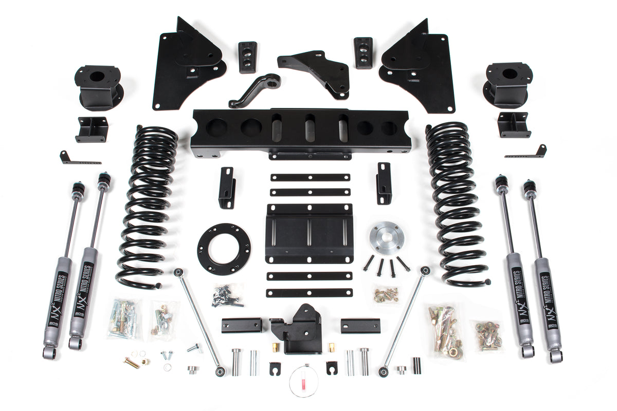 5.5 Inch Lift Kit w/ 4-Link Ram 2500 w/ Rear Air Ride 14-18 4WD Gas BDS Suspension