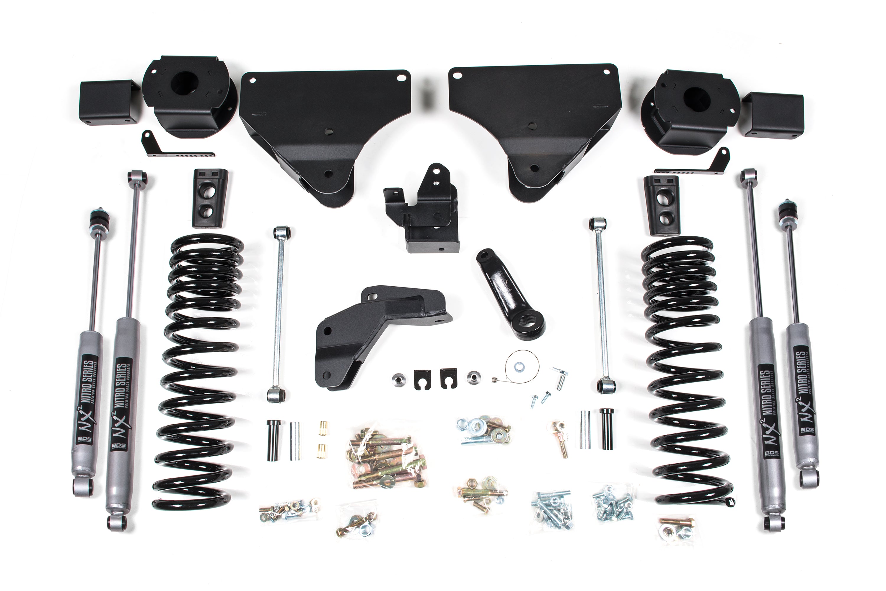 4 Inch Lift Kit Ram 2500 w/ Rear Air Ride 14-18 4WD Gas BDS Suspension