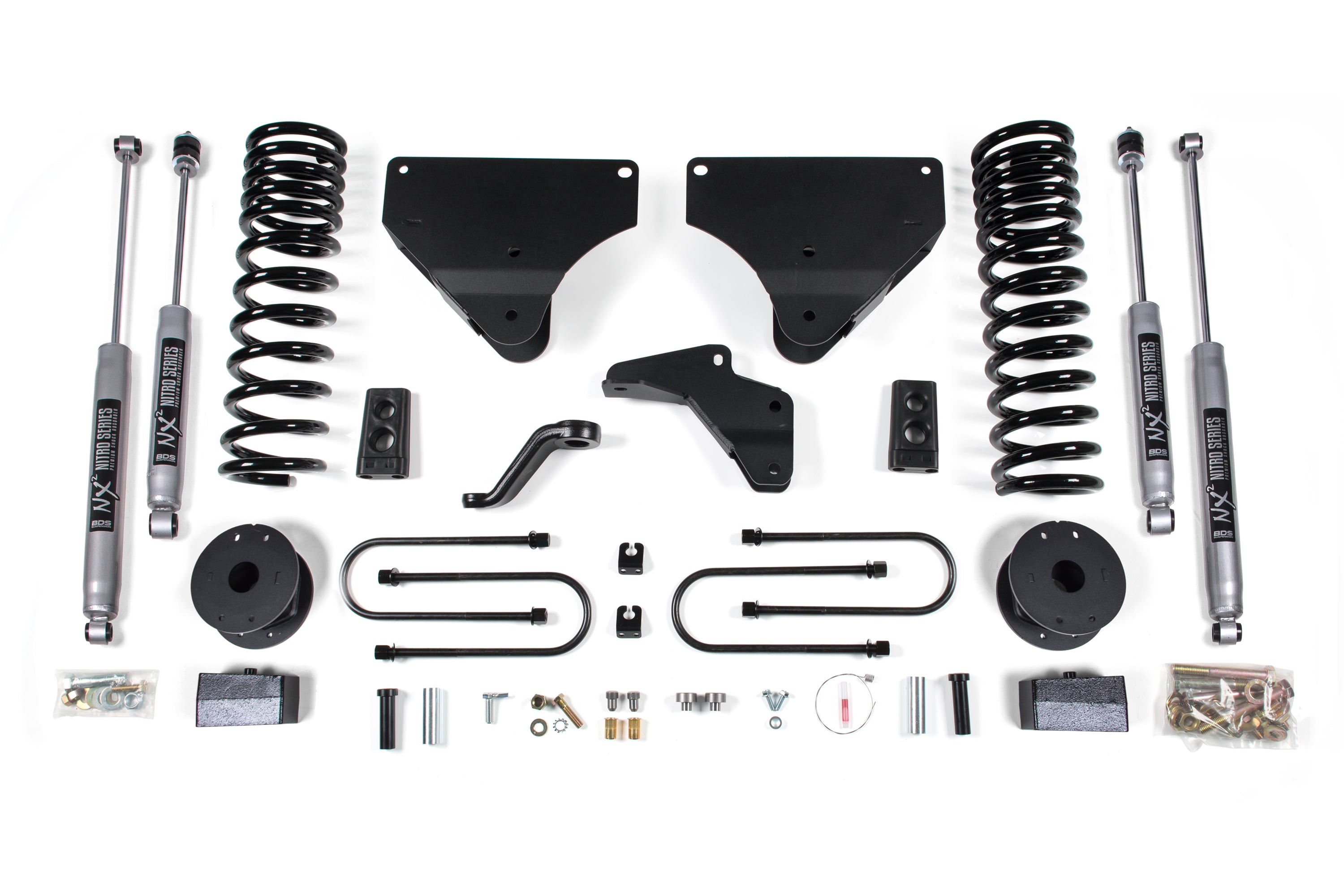 4 Inch Lift Kit Ram 3500 w/ Rear Air Ride 13-18 4WD Diesel BDS Suspension
