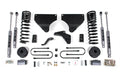 4 Inch Lift Kit Ram 3500 w/ Rear Air Ride 13-18 4WD Gas NX2 Nitro Shocks