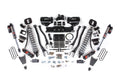 19-24 Ram 3500 4WD 4 Inch 4-Link Suspension Lift Kit, 2 Inch Rear, Block w/o Overload, 8 Bolt Diesel - Fox 2.5 Performance Elite Series C/O Front, Fox 2.5 Performance Elite Series Rear BDS Suspension