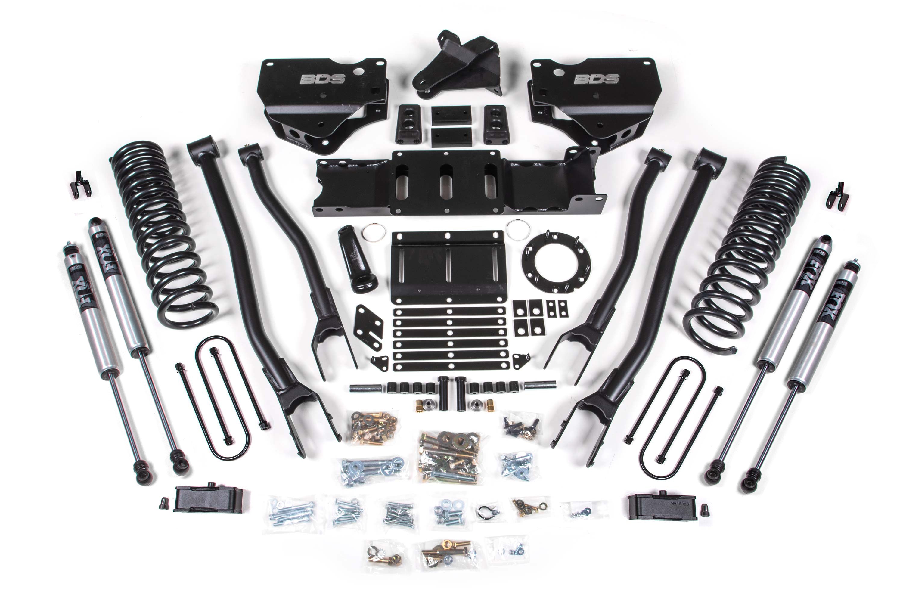 19-23 Ram 3500 4 Inch 4-Link Diesel - 2 Inch Rear Block w/ overload - 8 Bolt T-Case - NX2 Nitro Series Shocks BDS Suspension