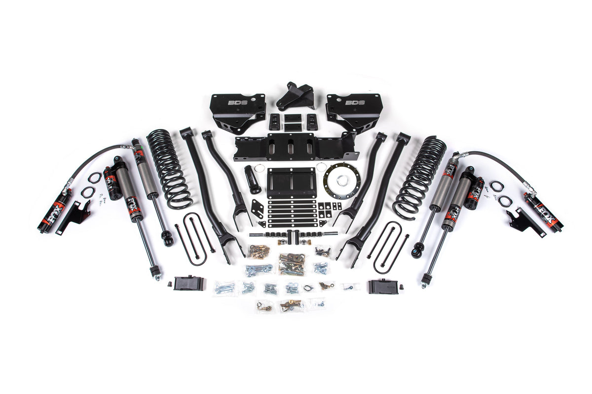 4 Inch Lift Kit w/ 4-Link Ram 3500 19-23 4WD Gas With Factory Rear Overload Leaf BDS Suspension