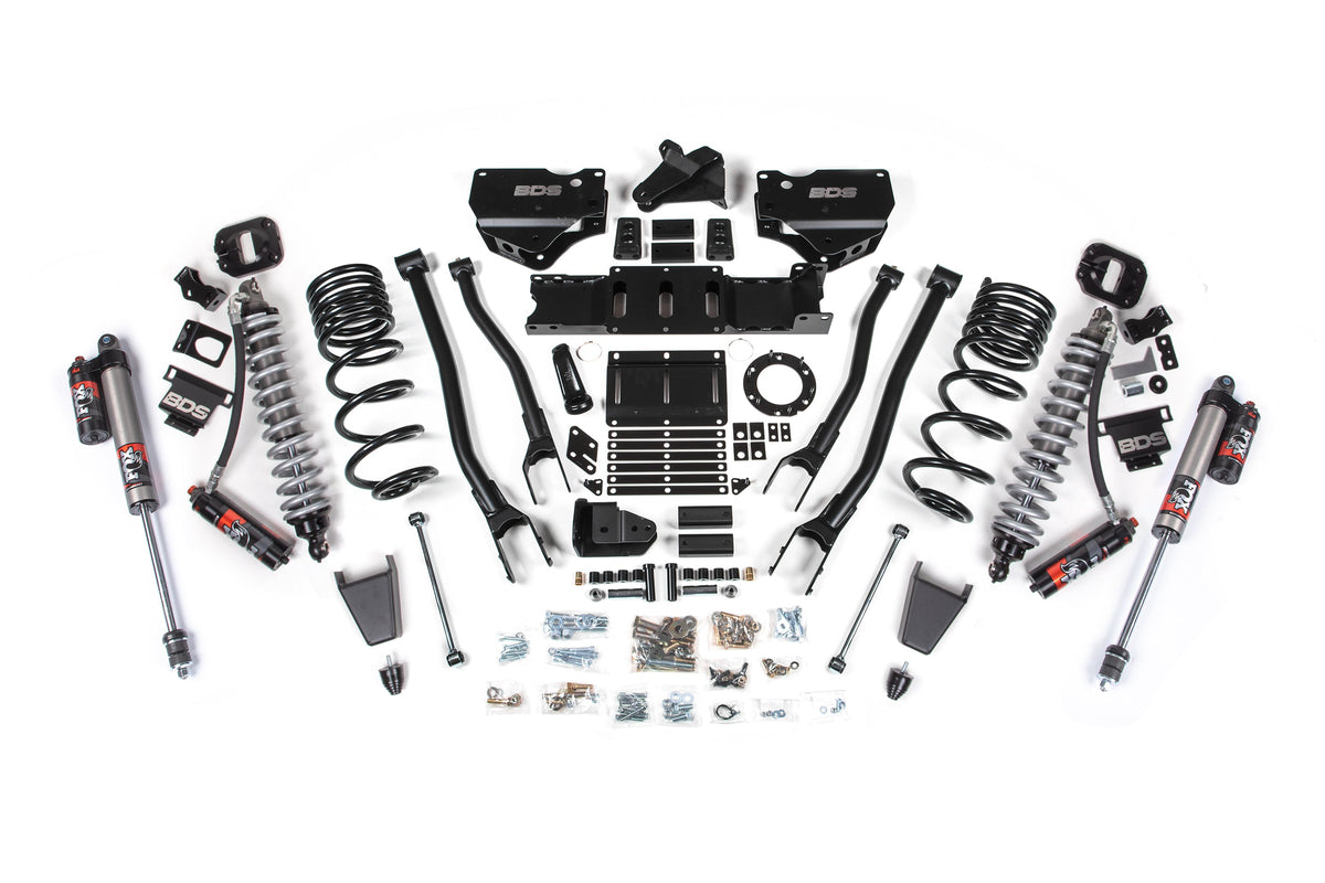 19-24 Ram 2500 4WD 6 Inch 4-Link Suspension Lift Kit, 4.5 Inch Rear, Coil Spring, Diesel - Fox 2.5 Performance Elite Series C/O Front, Fox 2.5 Performance Elite Series Rear BDS Suspension