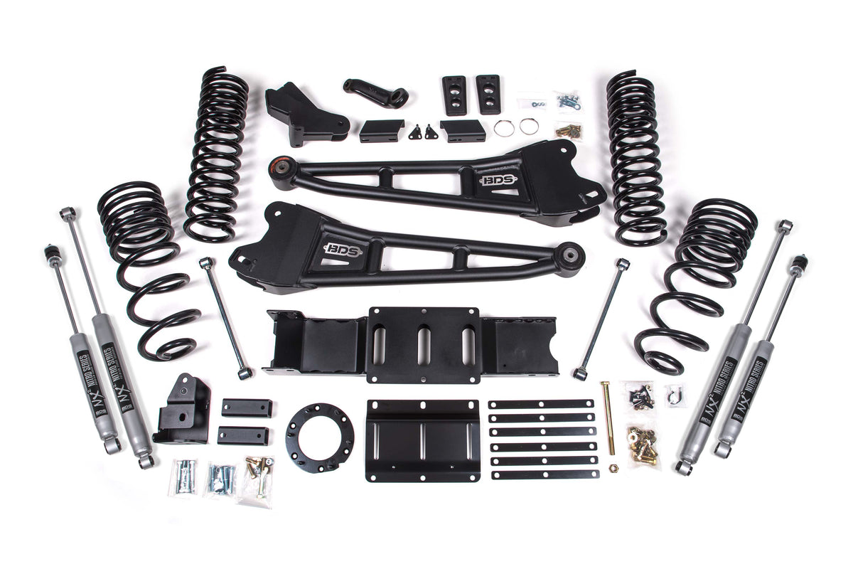 4 Inch Lift Kit w/ Radius Arm Ram 2500 19-24 4WD Gas BDS Suspension