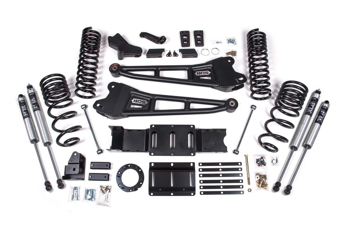 4 Inch Lift Kit w/ Radius Arm Ram 3500 19-23 4WD Gas No Factory Rear Overload Leaf BDS Suspension