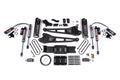 4 Inch Lift Kit w/ Radius Arm 2 Inch Rear Block Ram 3500 19-24 4WD Diesel With Factory Rear Overload Leaf 6 Bolt NX2 Nitro Shocks