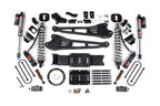 19-24 Ram 3500 4WD 4 Inch Radius Arm Suspension Lift Kit, 2 Inch Rear, Block w/ Overload, 6 Bolt Diesel - Fox 2.5 Performance Elite Series C/O Front, FOX 2.0 Front Bump, Fox 2.5 Performance Elite Series Rear BDS Suspension