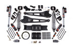 19-24 Ram 3500 4WD 4 Inch Radius Arm Suspension Lift Kit, 2 Inch Rear, Block w/ Overload, 8 Bolt Diesel - Fox 2.5 Performance Elite Series C/O Front, FOX 2.0 Front Bump, Fox 2.5 Performance Elite Series Rear BDS Suspension