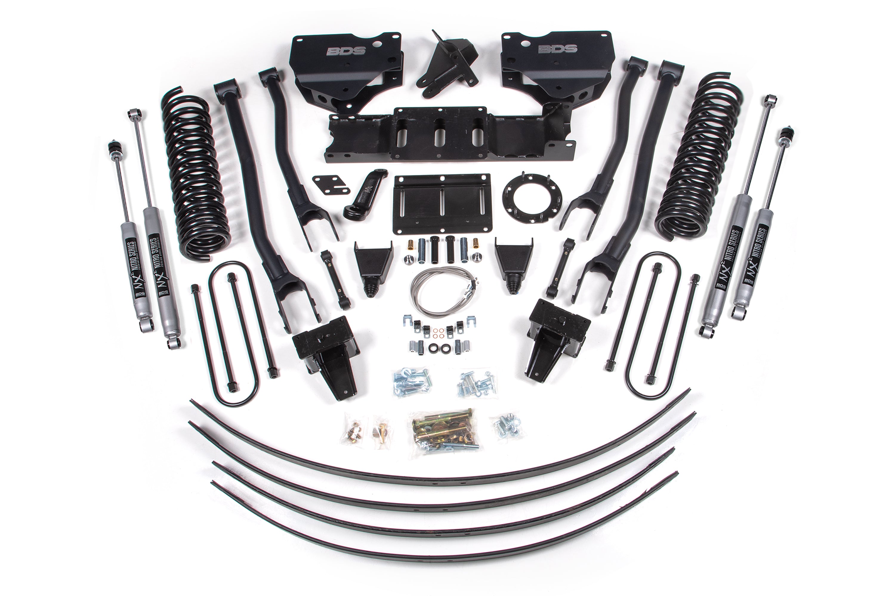 8 Inch Lift Kit w/ 4-Link Ram 3500 19-24 4WD Diesel Without Factory Rear Overload Leaf 6 Bolt BDS Suspension