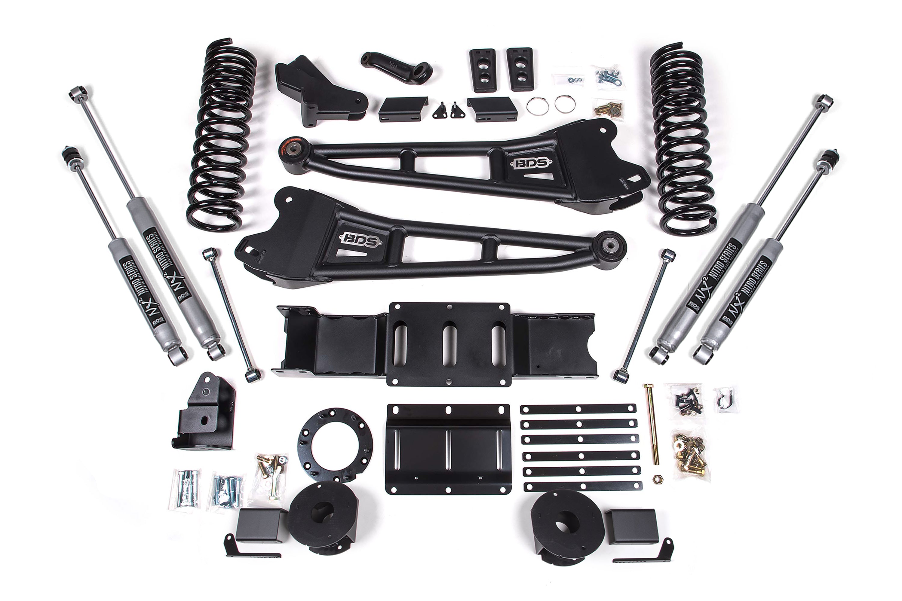 6 Inch Lift Kit w/ Radius Arm Ram 2500 w/ Rear Air Ride 19-24 4WD Diesel BDS Suspension