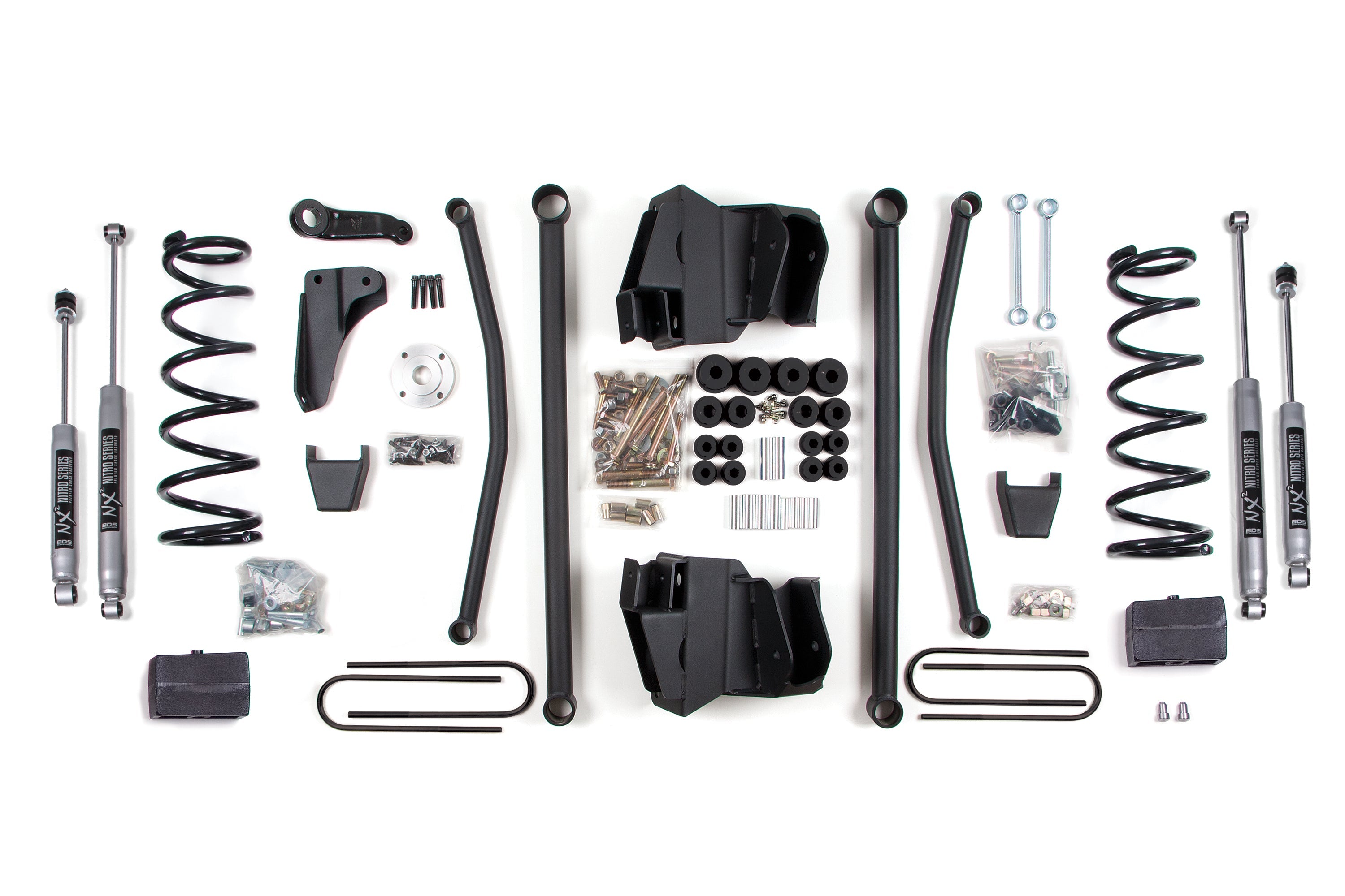 8 Inch Lift Kit Long Arm Dodge Ram 2500/3500 2008 4WD Diesel Manual Block 3.5 Inch Axle Fox 2.0 Performance