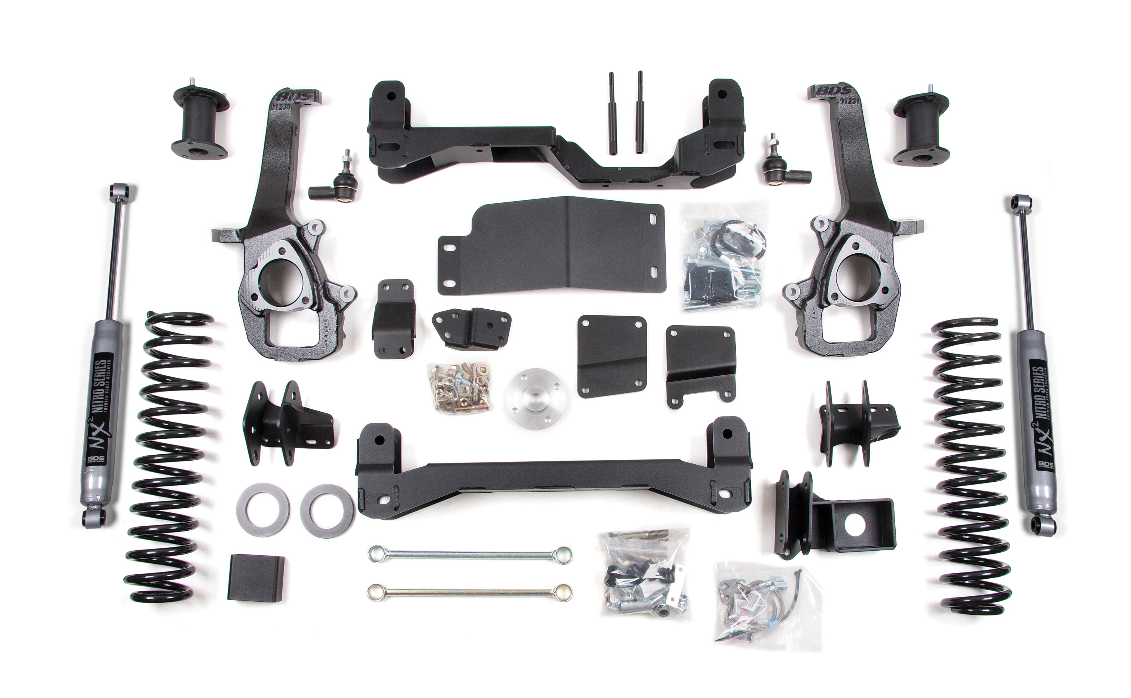 4 Inch Lift Kit Dodge Ram 1500 2012 4WD 3 Inch Coil Springs BDS Suspension