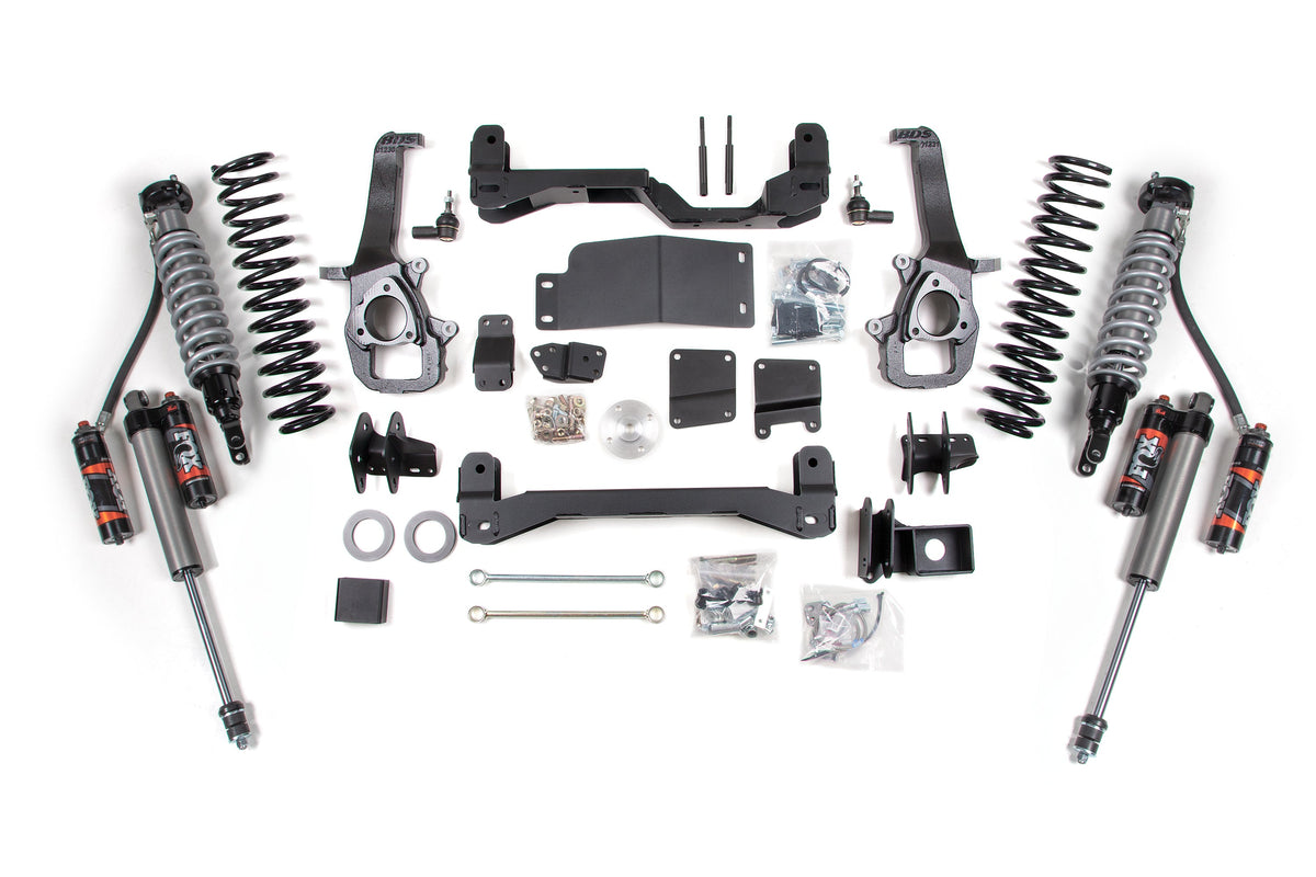 12 Ram 1500 4WD 4 Inch Suspension Lift Kit, 3 Inch Rear Lift, Coil Spring - Fox 2.5 Performance Elite Series C/O, Fox 2.0 IFP Performance Series Shocks BDS Suspension