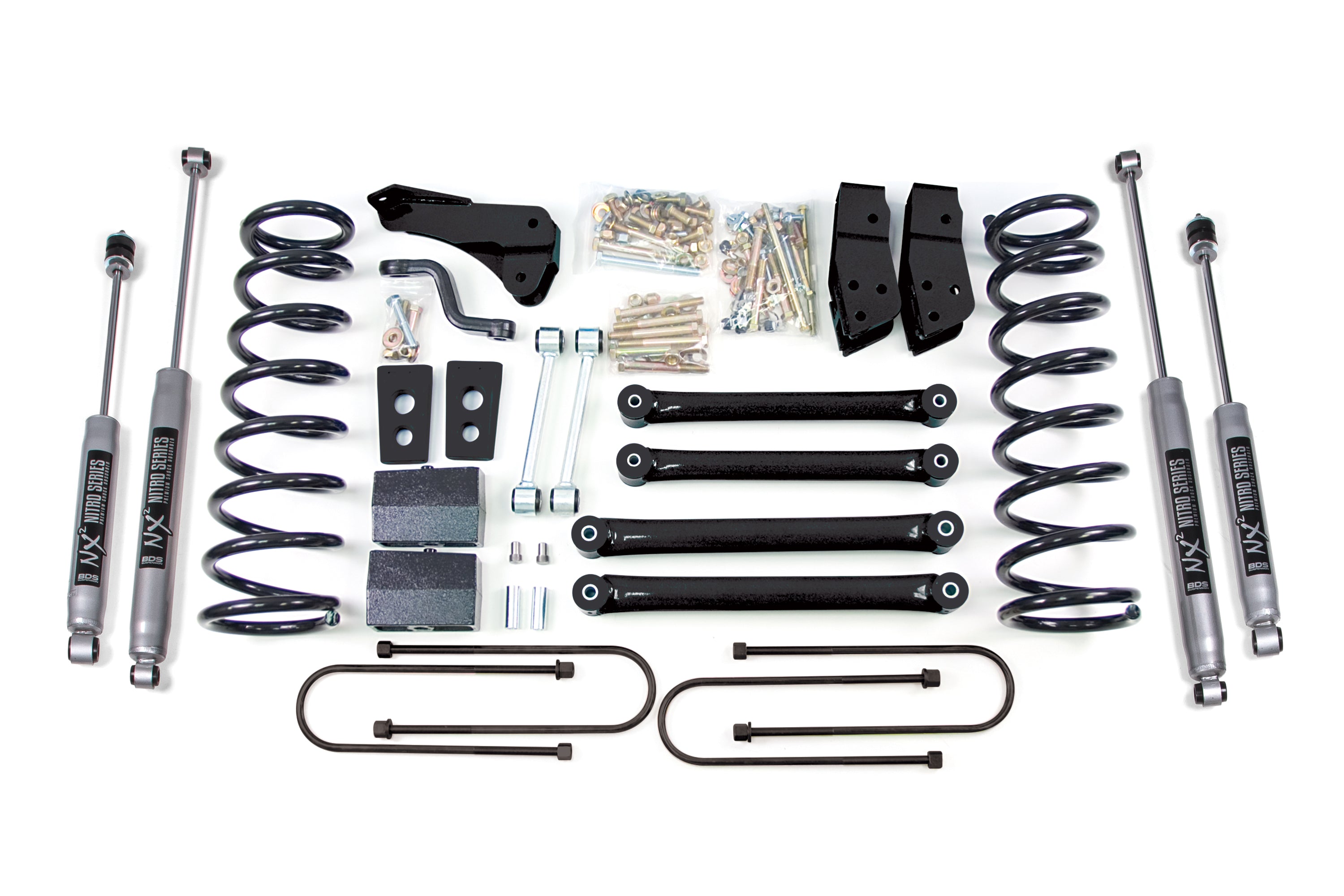 4 Inch Lift Kit Dodge Ram 2500 Power Wagon 2008 4WD Leaf Springs 3.5 inch Axle BDS Suspension
