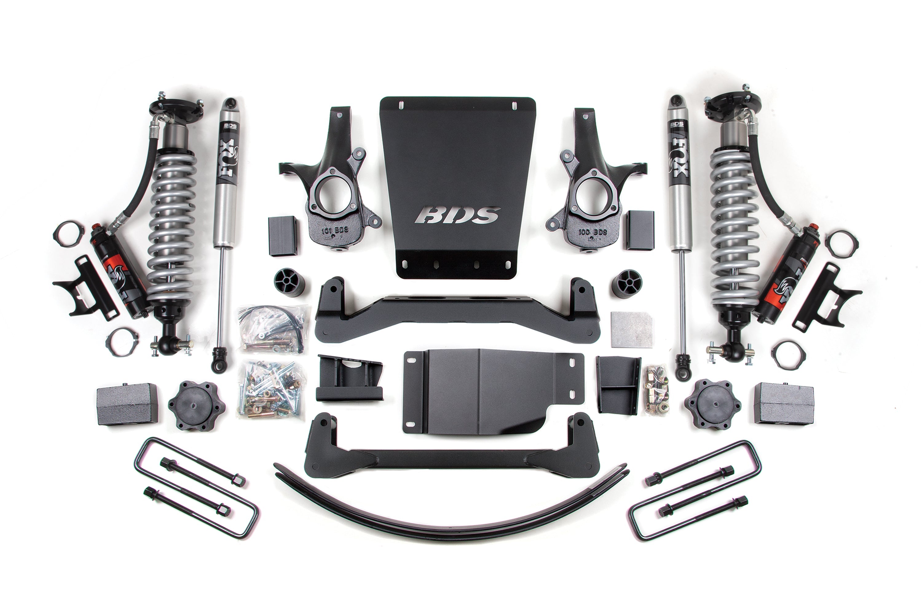 2007-2013 GM 1500 4wd 6 Inch Suspension Lift Kit 5.5 Inch Rear 2.5 PES C/O Front 2.5 PES P/B Rear BDS Suspension