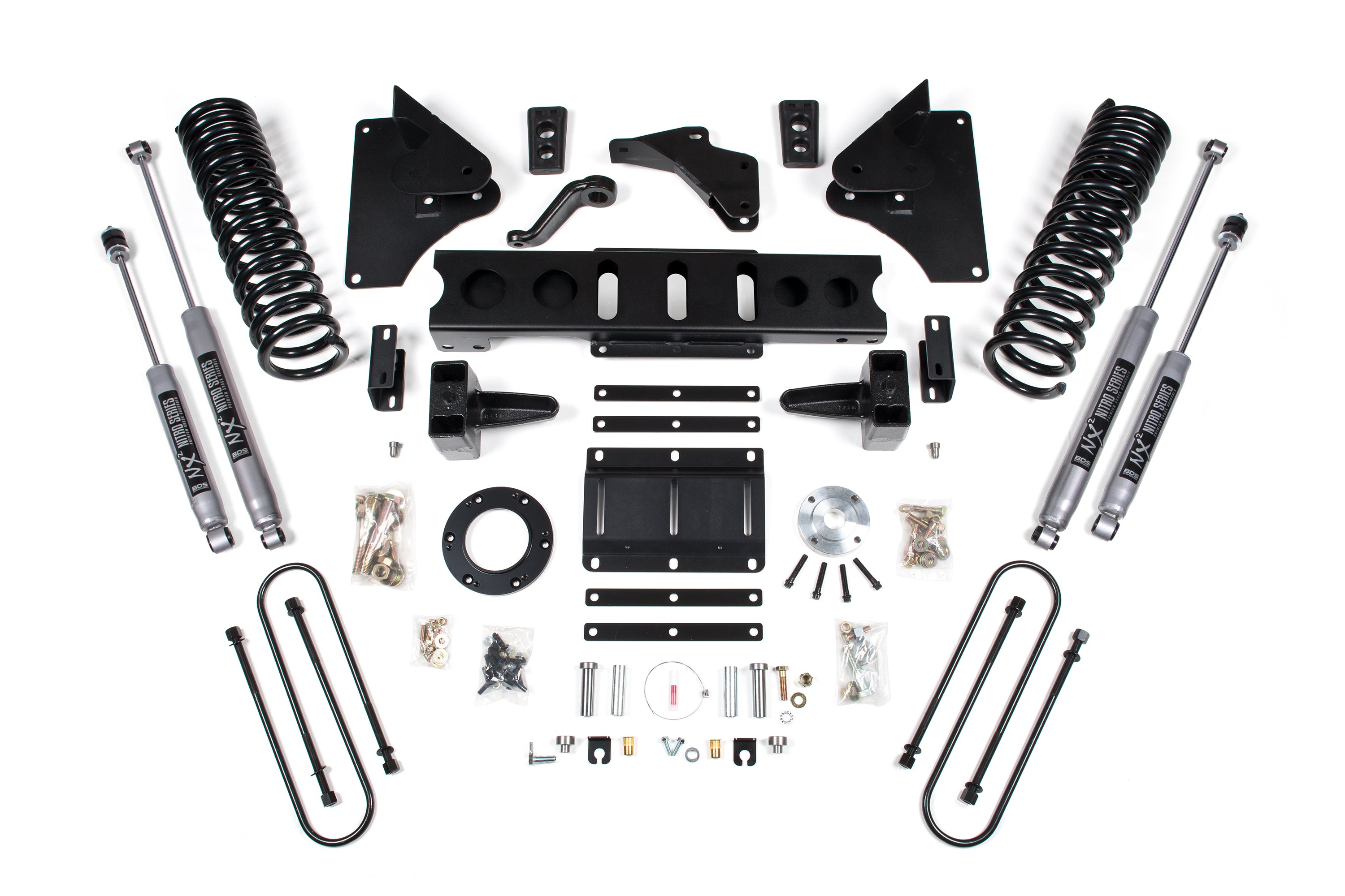 6 Inch Lift Kit Ram 3500 13-18 4WD Diesel 4 Inch Block 8 Bolt BDS Suspension