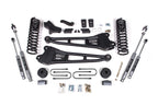 4 Inch Lift Kit w/ Radius Arm Ram 3500 w/ Rear Air Ride 13-18 4WD Gas BDS Suspension