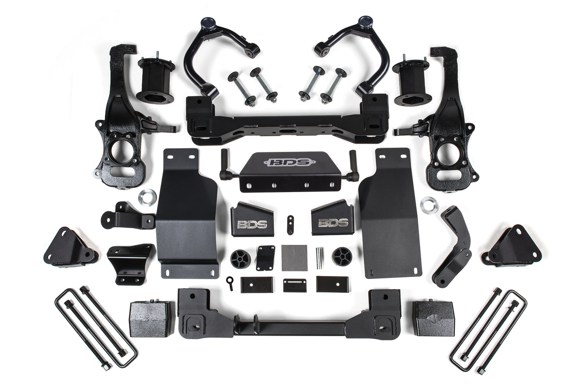 6 Inch Lift Kit Adaptive Ride Control Only Chevy Silverado High Country or GMC Denali 1500 19-24 4WD BDS Suspension
