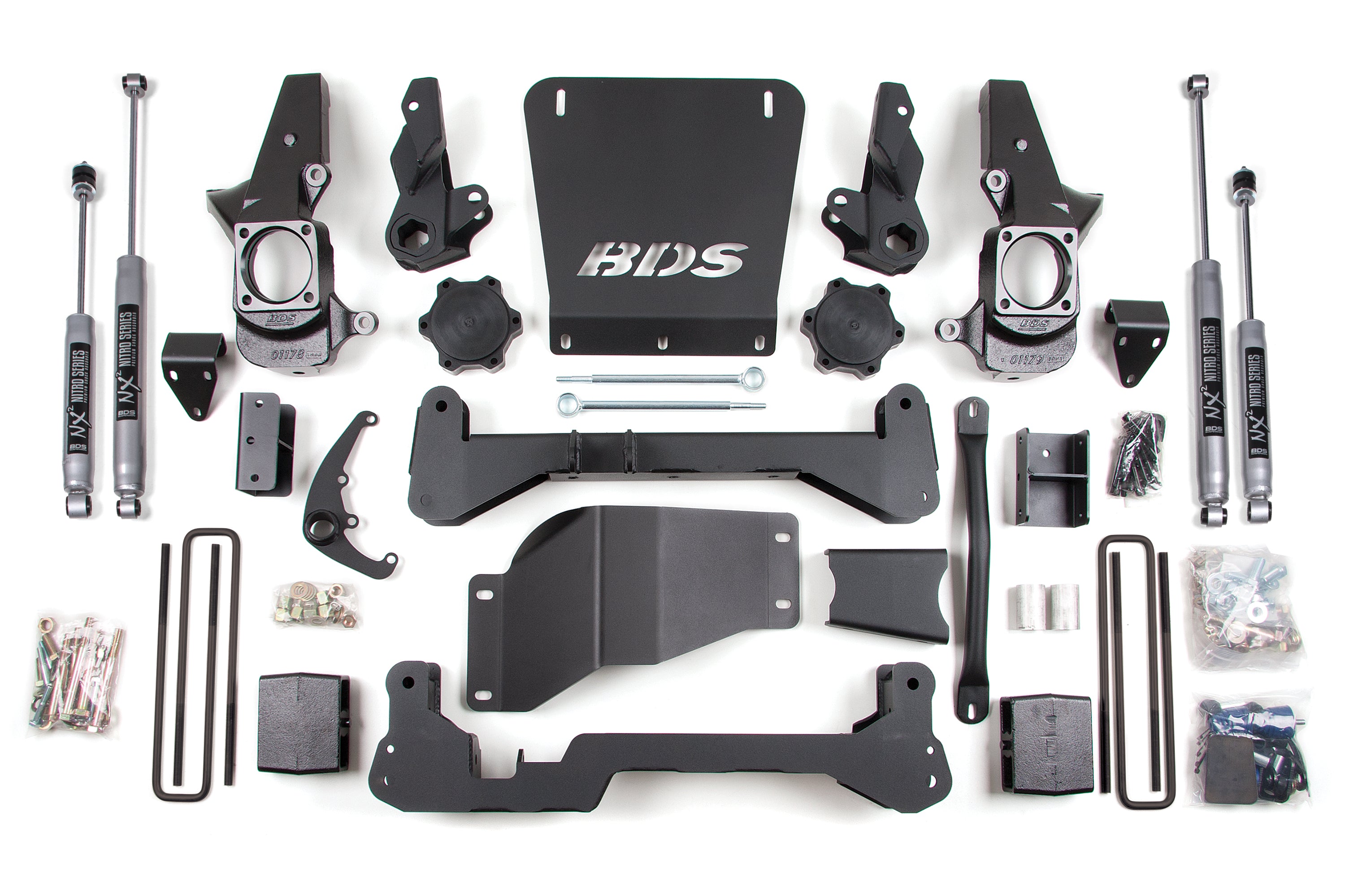 7 Inch Lift Kit Silverado/Sierra 2500HD/3500 01-10 4WD Narrow Track Knuckle 5 Inch Block BDS Suspension