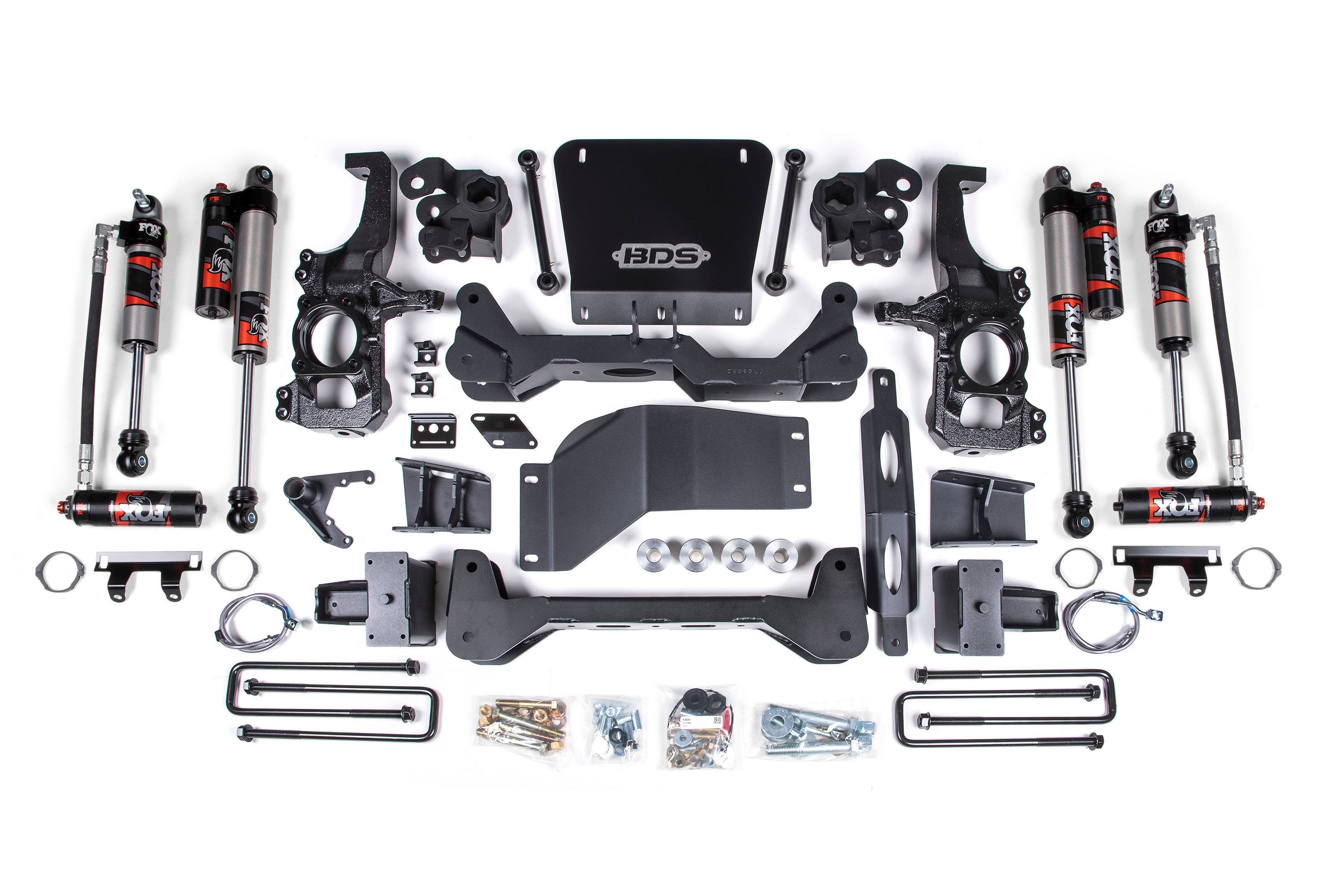 6.5 Inch Lift Kit FOX Performance Elite Silverado/Sierra 2500HD/3500HD 20-24 4WD 6 Inch Block Kit BDS Suspension