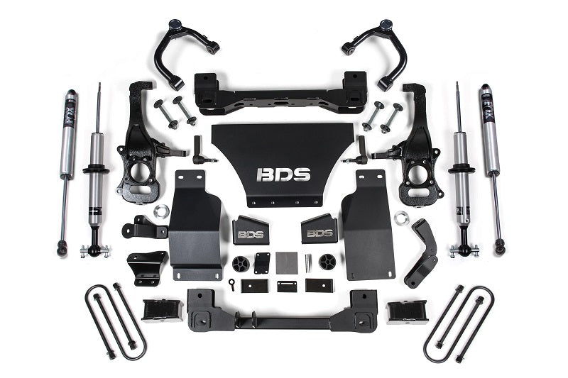 2025 Silverado/Sierra 1500 4WD 4 Inch Suspension Lift Kit V8 Gas 3 Inch Rear BDS Suspension