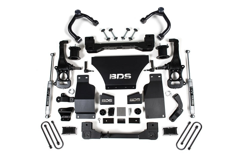 2025 Silverado/Sierra 1500 4WD 4 Inch Suspension Lift Kit V8 Gas 3 Inch Rear BDS Suspension