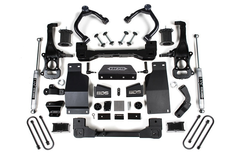 2025 Silverado/Sierra 1500 4WD 4 Inch Suspension Lift Kit 3.0 Diesel / 2.7 Gas 3 Inch Rear Block BDS Suspension