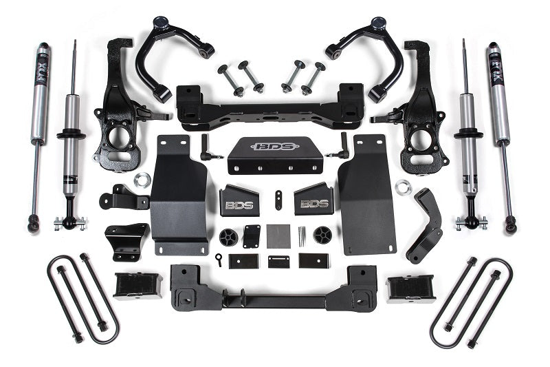 2025 Silverado/Sierra 1500 4WD 4 Inch Suspension Lift Kit 3.0 Diesel / 2.7 Gas 3 Inch Rear Block BDS Suspension