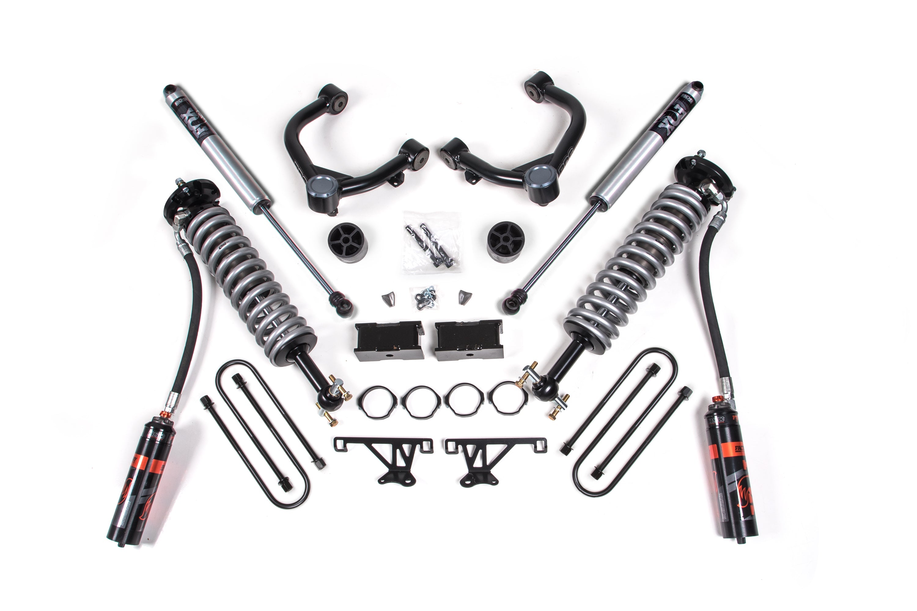 25-26 Chevy/GMC 1500 4WD 3.5 Inch Suspension Lift Kit, 1.5 Inch Rear, Block - Fox 2.5 Performance Elite Series C/O Front, Fox 2.5 Performance Elite Series Rear BDS Suspension