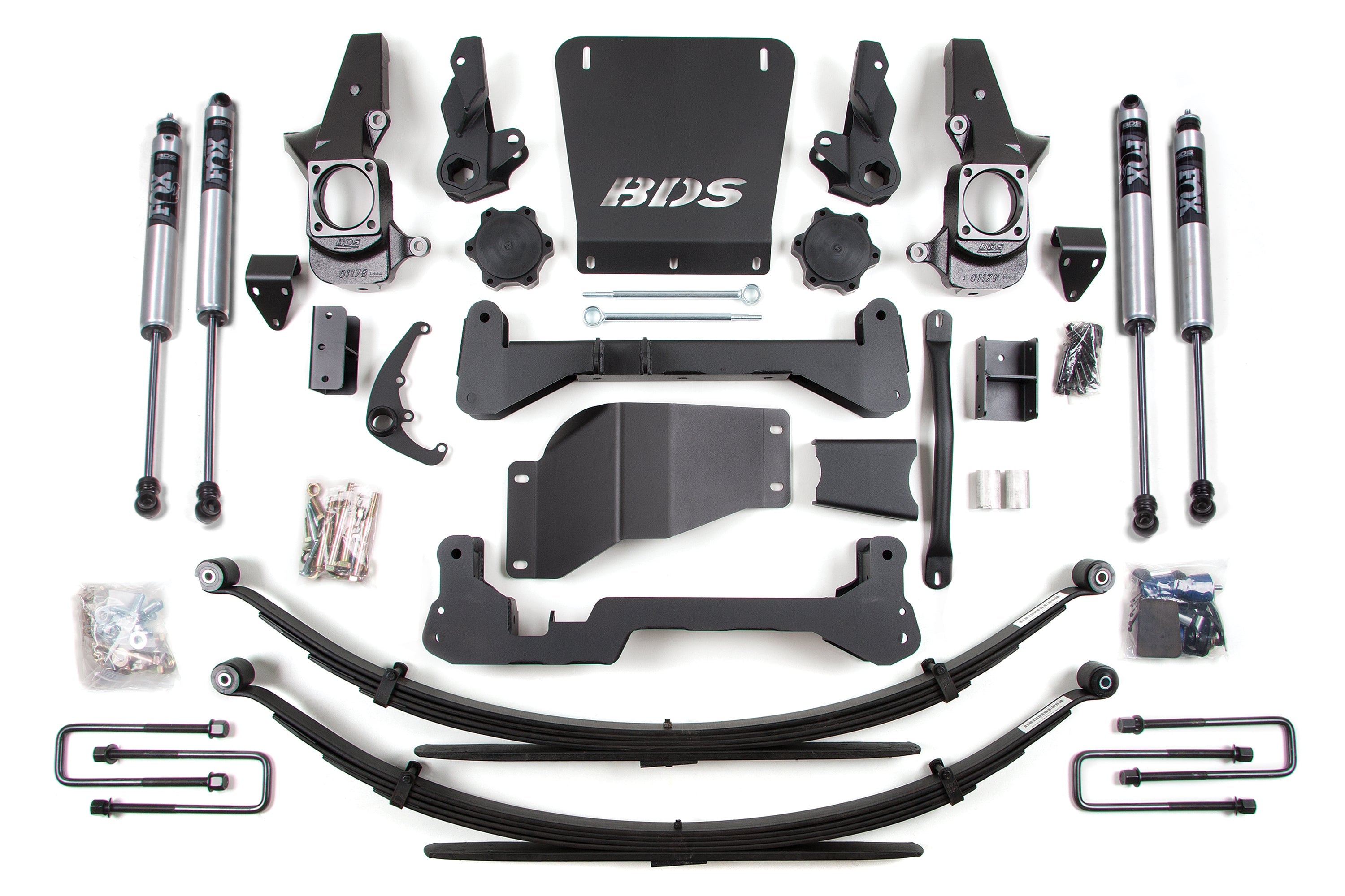 7 Inch Lift Kit Silverado/Sierra 2500HD/3500 01-10 4WD Standard Knuckle Leaf Springs BDS Suspension