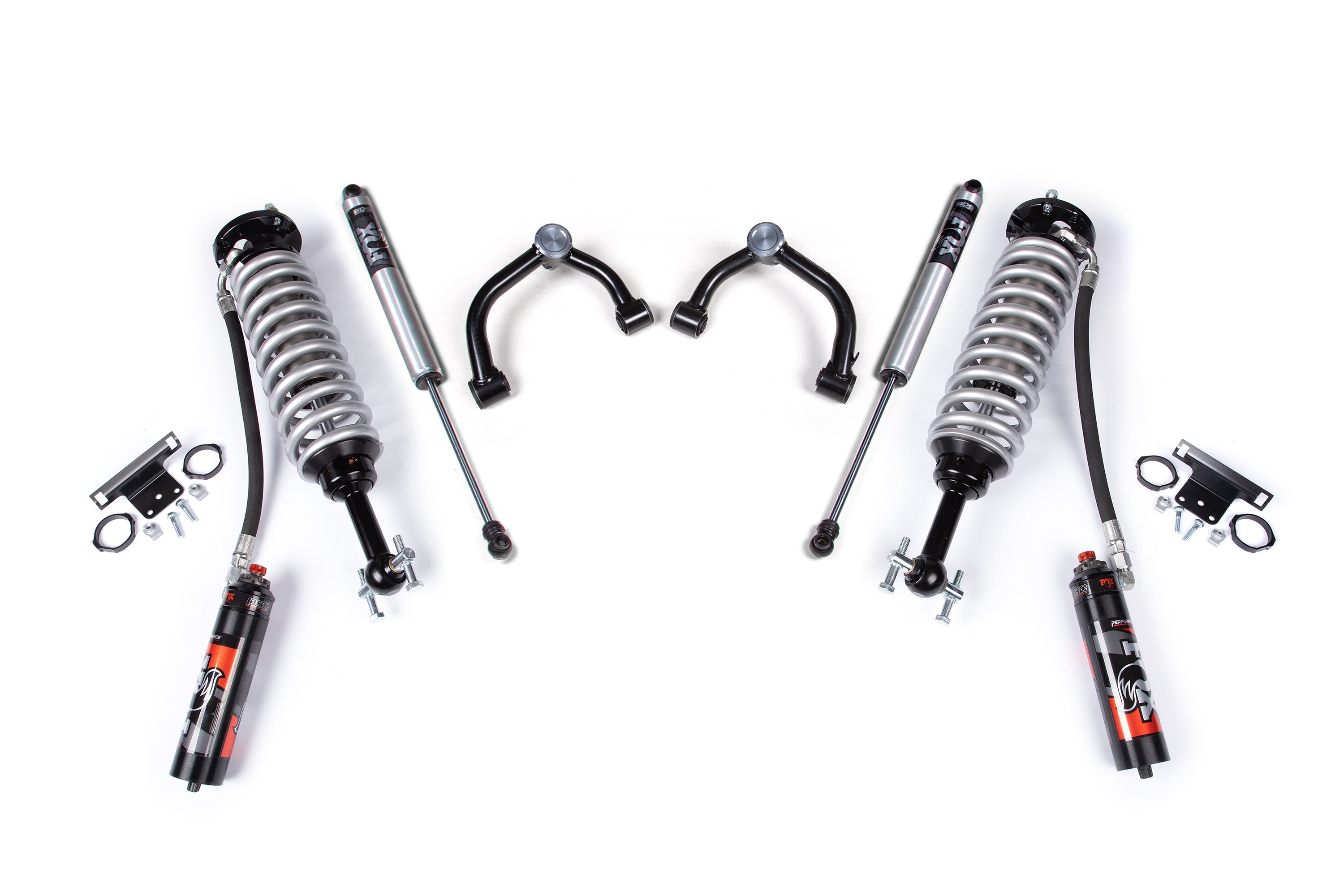 21-25 Ford F-150 4WD, 2 Inch Suspension Lift Kit, BDS UCA w/o Sensor, 0 Inch Rear Lift - Fox 2.5 Performance Elite Series C/O Front , Fox 2.0 IFP Performance Series Rear Shock BDS Suspension